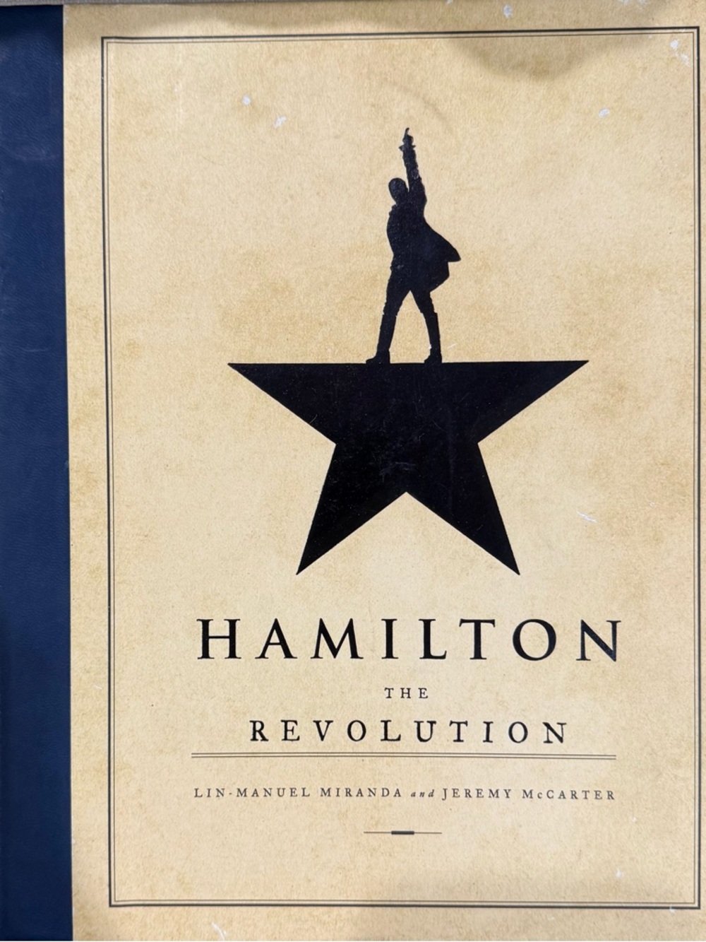 Hamilton: The Revolution Hardcover Book - Beige & Black
